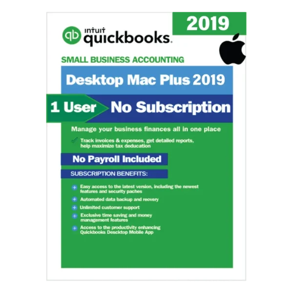 QuickBooks Desktop Mac Plus 2019 - No Subscription
