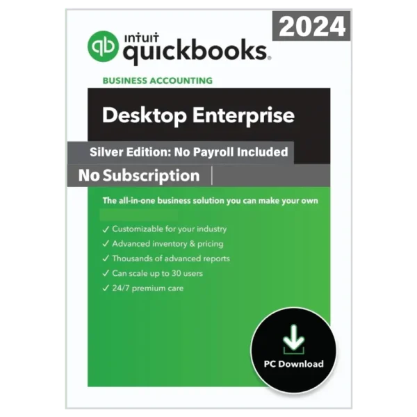 QuickBooks Desktop Enterprise 2024 - No Subscription