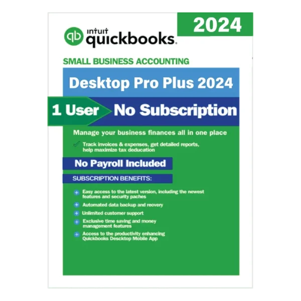 QuickBooks Desktop Pro Plus 2024 – No Subscription